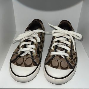 Coach Signature Canvas Sneakers size 7.5